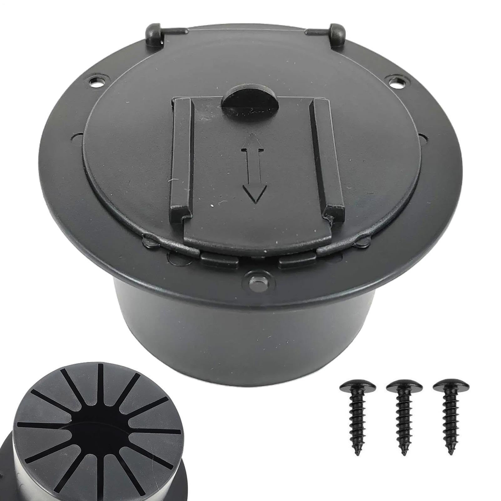 Muiltvoe RV Plug Cover, RV Cable Hatch Cover, Electrical Cord Pass Through Covers, RVs Power Cord Hatch, Weatherproof Wire Organizer, Motorhome Cable Covers