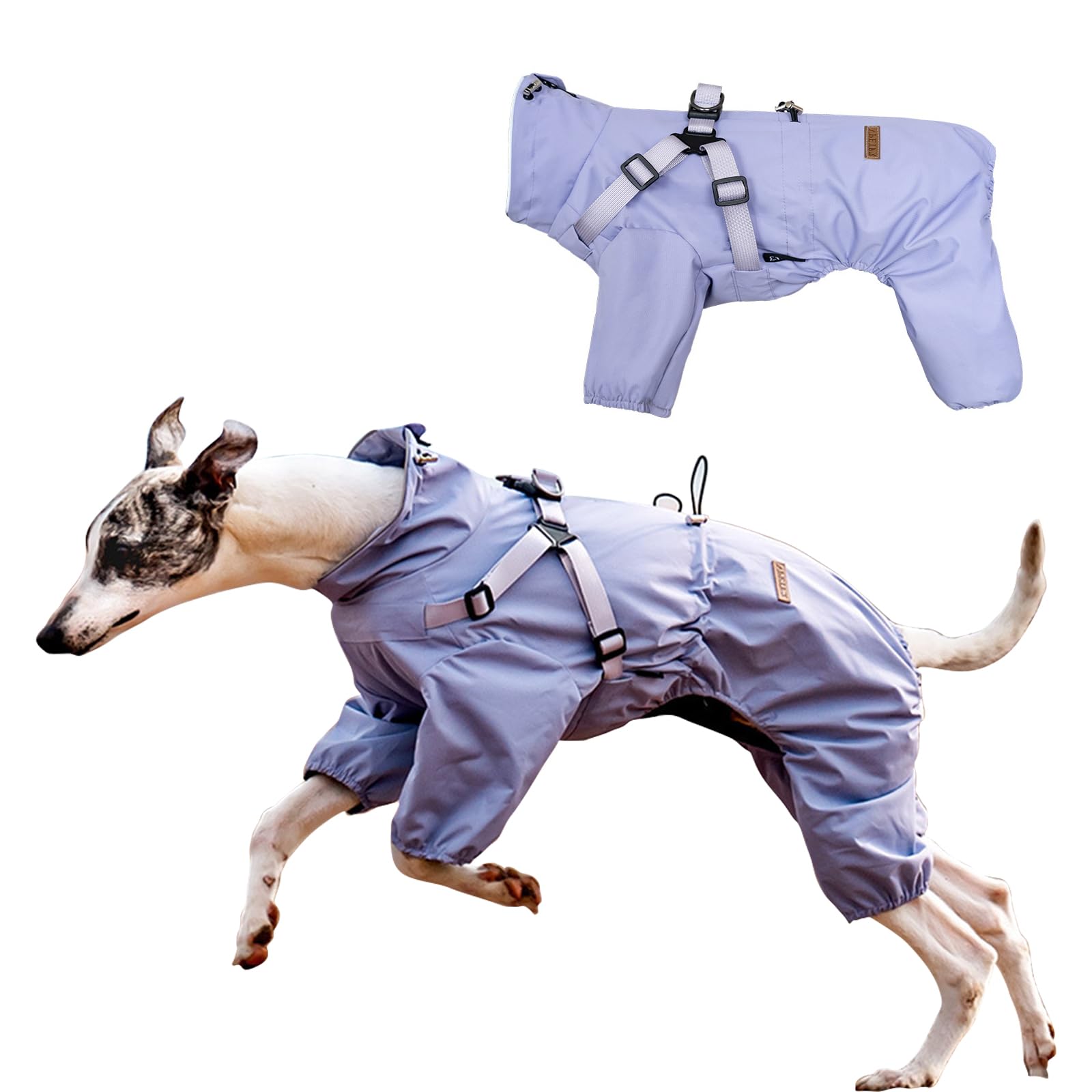 Chubasquero Impermeable Para Perro PETCUTE - Ajustable, Con Patas Completas Y Reflejantes, Ideal Para Lluvia Y Aire Libre (Rojo, Talla 6XL)
