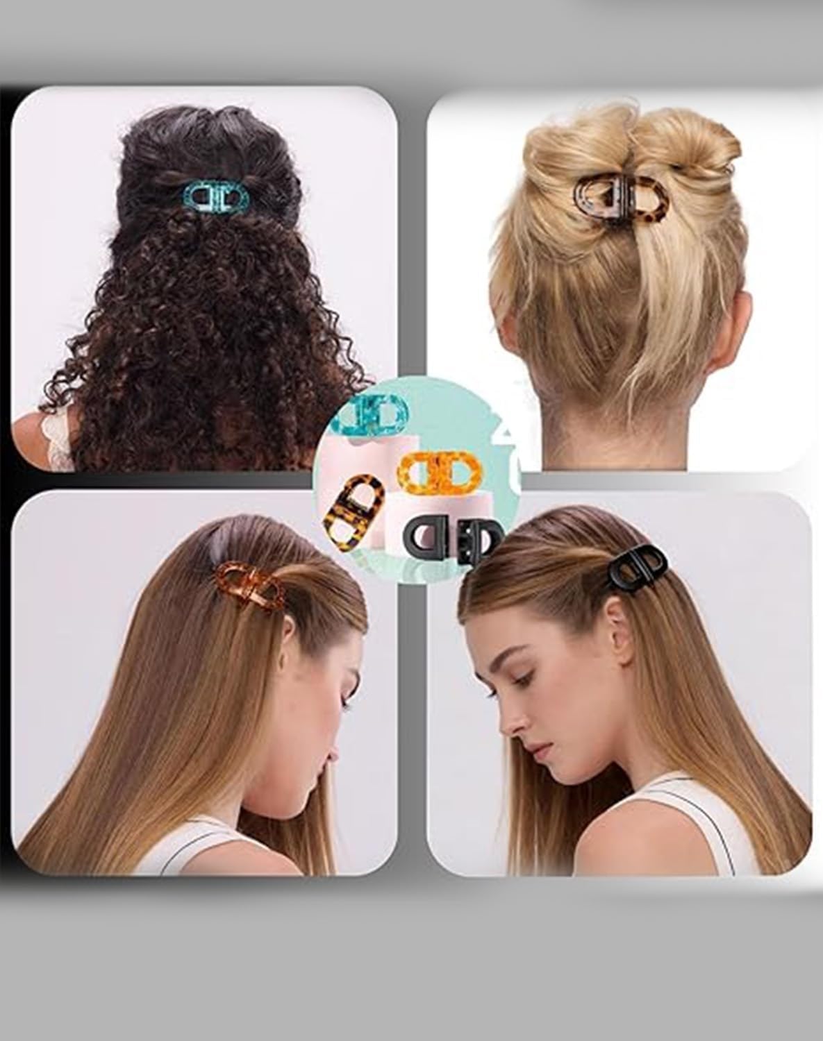 CHANGYUE Set fermagli per capelli magnetici antiscivolo, tenuta forte, clip intelligenti per acconciature facili quotidiane (multicolore)