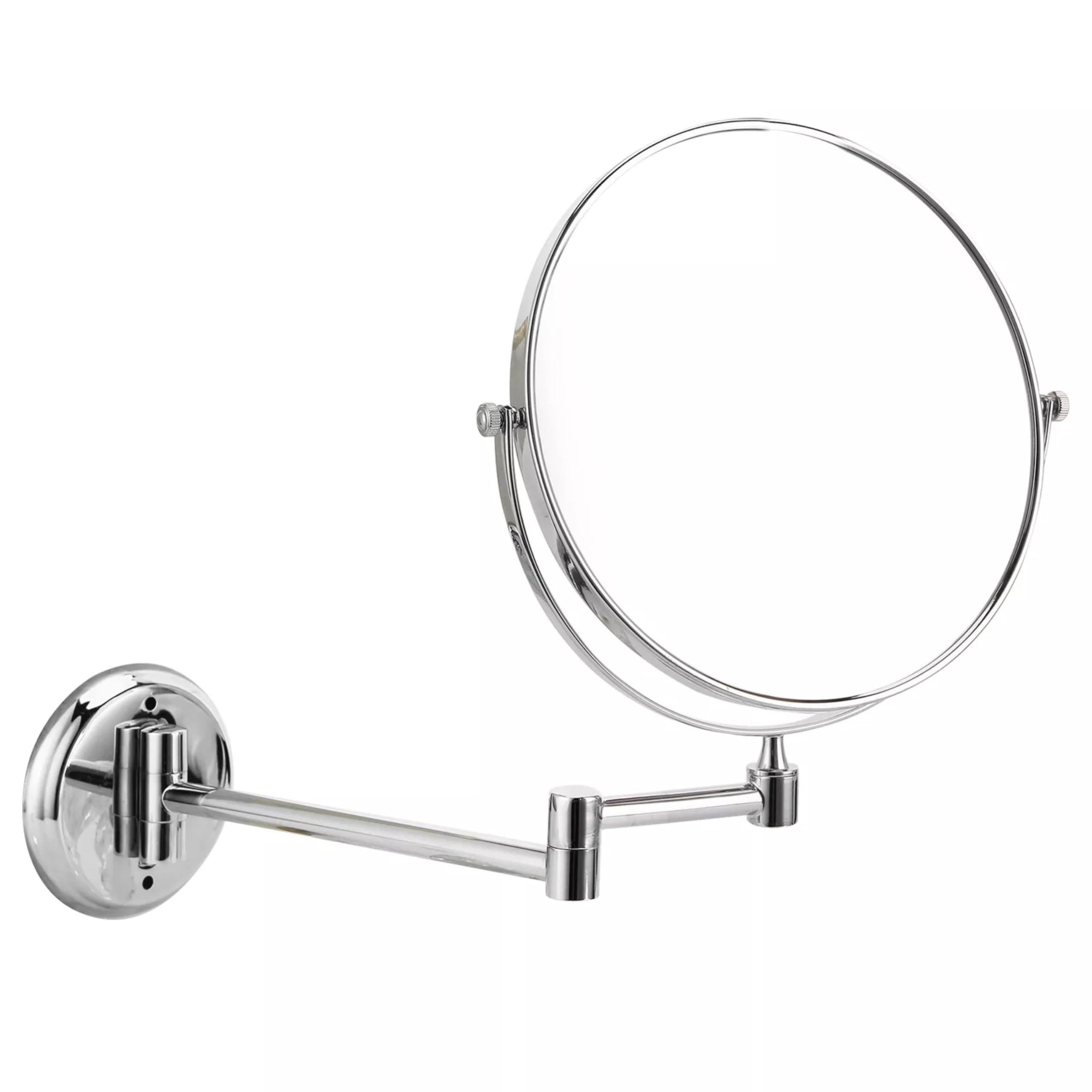 Plantex Brass Magnifying Mirror - 5x & 1x, Wall Mount -9 Plantex Brass Magnifying Mirror - 5x & 1x, Wall Mount -9