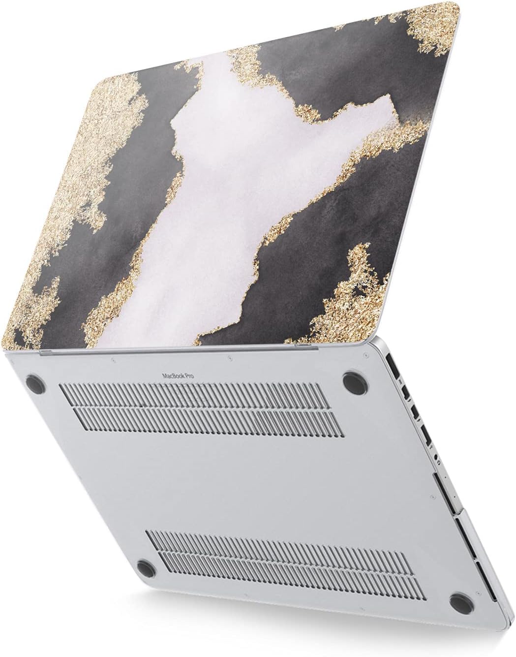 Hard Case Compatible for MacBook Pro 16 14 M3 M2 2023 M1 Pro 13 2022 Air 13 2021 Retina 2020 Mac 11 12 Luxury Gold Brown Fashion Elegant Cover Protective Laptop Art Modern Glam Print Design image 2