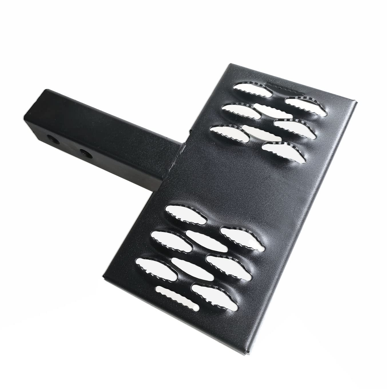 Universal Hitch Step Anti Slip and Rust Towing Bumper Guard Black ，Accessories Rear Hitch Step Fit 2" Rear Hitch Receivers with 12.2" Pedal for Most Cars SUV Trucks Pickups