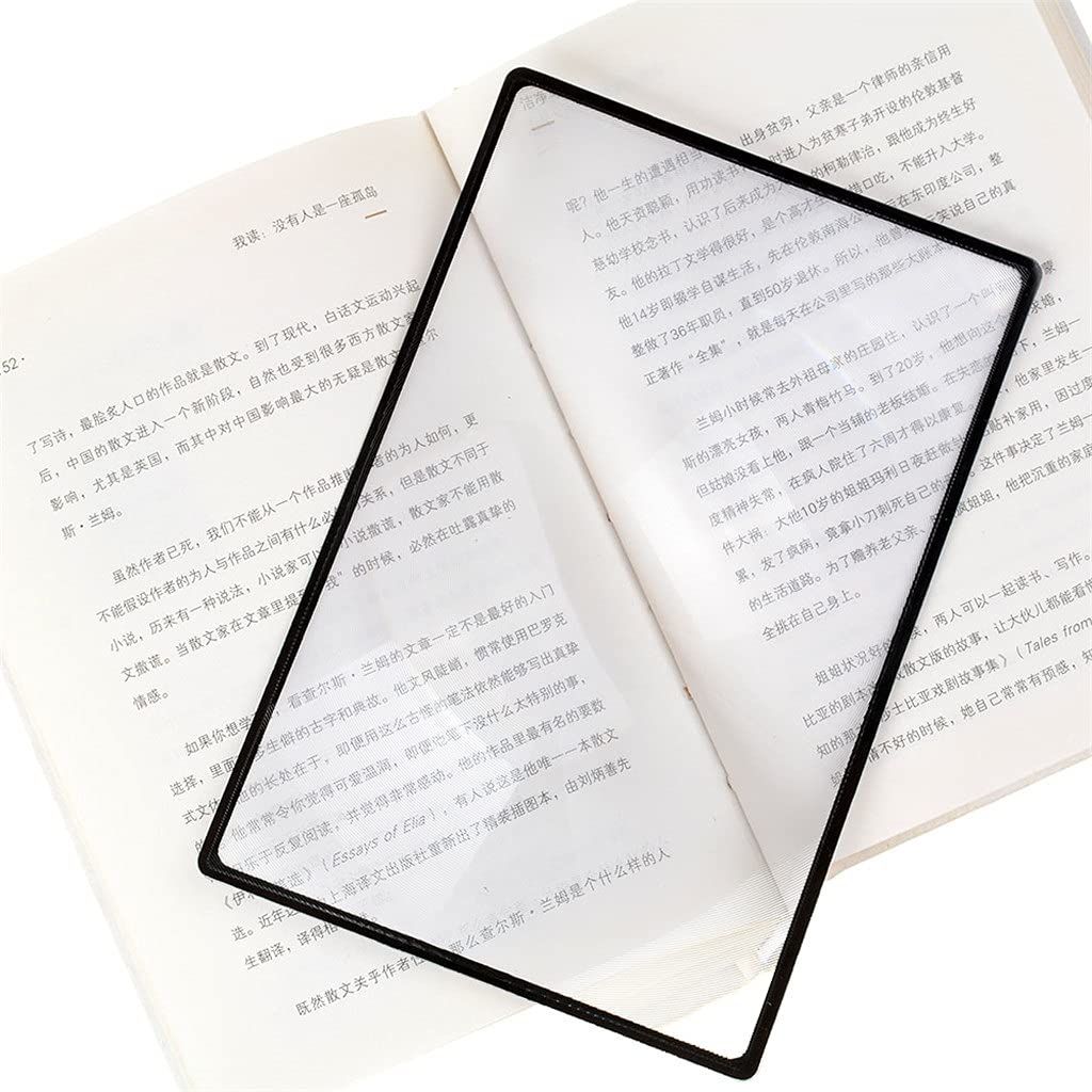 SaryEdge Magnifying Sheet 3X -thin Magnifier Loupe Lens For Reading Small Maps And Books 18x12cm,