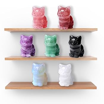 Ornamento Gatto Nero In Cristallo | Statuetta Decorativa Con Scatola Regalo | Per Amanti Dei Gatti - Foto 9