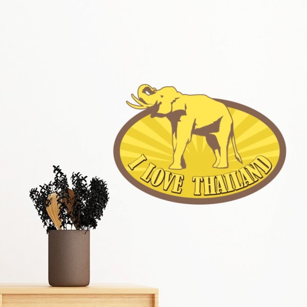 Sticker mural éléphant de Thaïlande pour créer une chambre zen et évasion