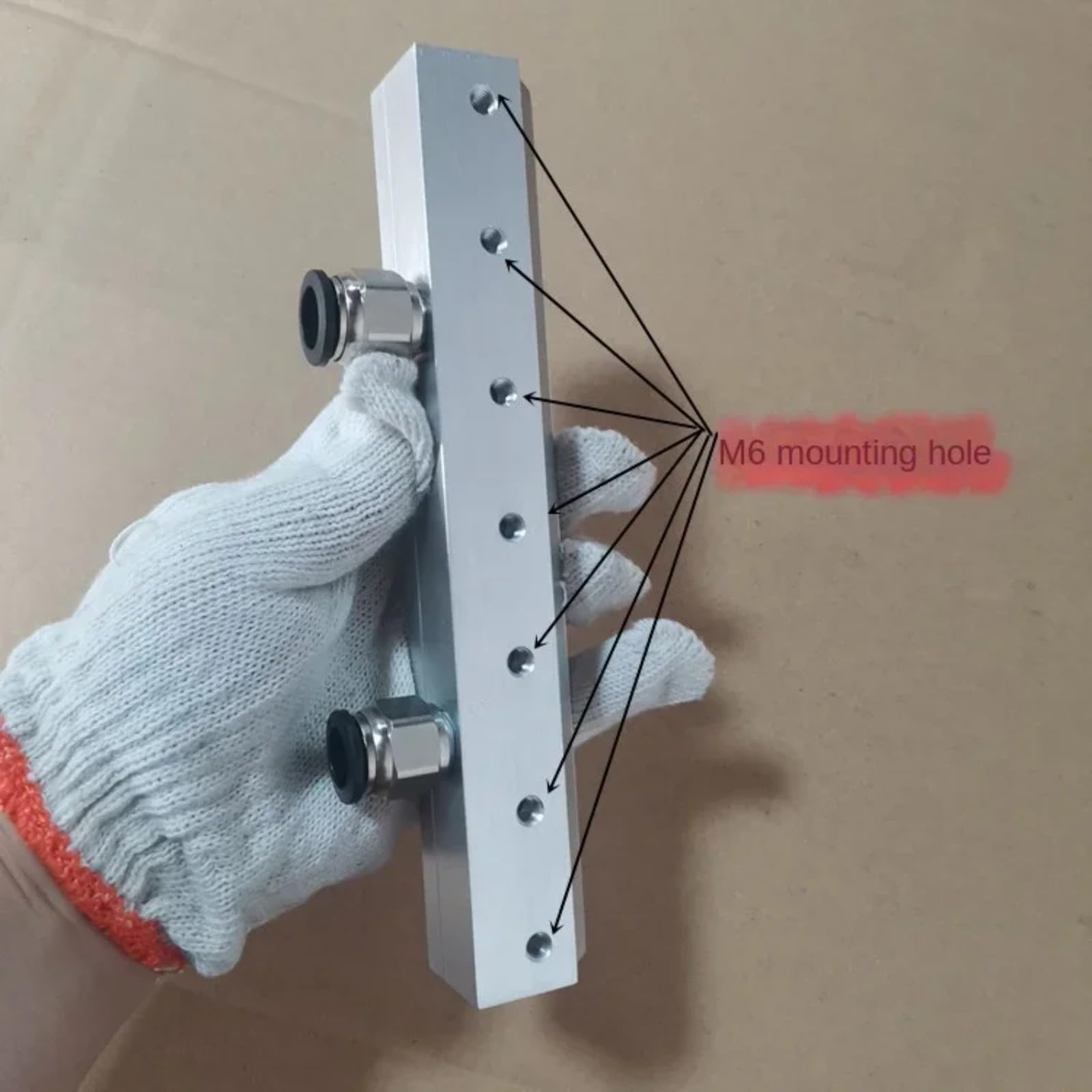 Nóż przemysłowy ze stopu aluminium (230 mm 230 28 37)