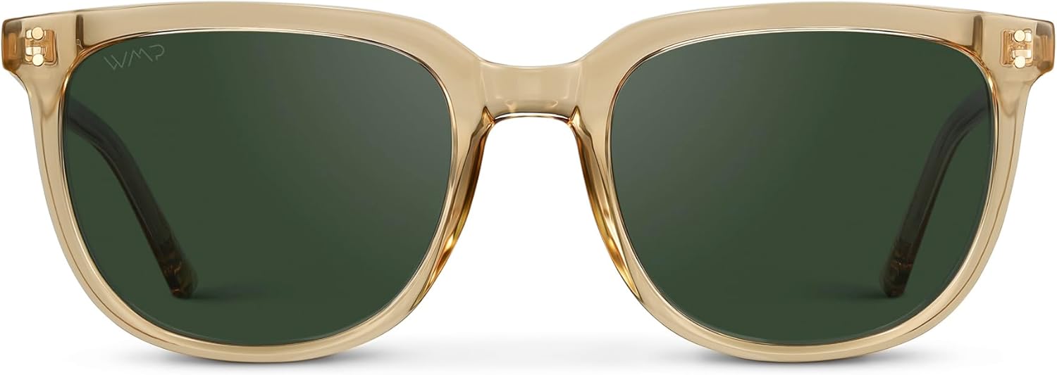 WearMe Pro Polarized Classic Retro Flat Square Unisex Sunglasses - Image 2