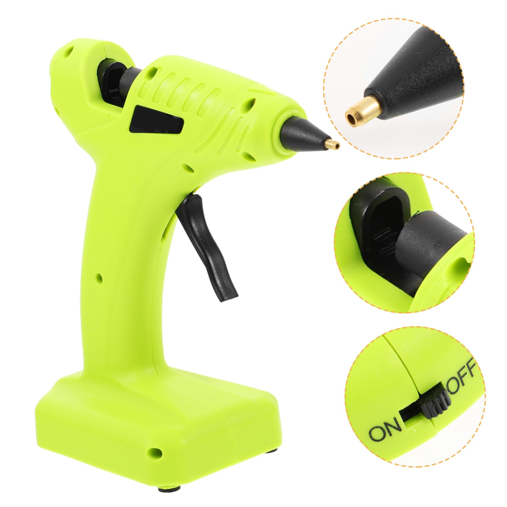 5 Pezzi Per Colla a Caldo Calore Per La Lavorazione Sciolto Portatile Colla Artigianale Creazione Mini Piccolo Colla Calda Colla a Doppia Temperatura Uv Addominali Green