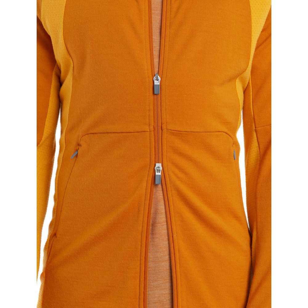 Icebreaker ZoneKnit Bluza z kapturem Ziemia/Solar/Cb S