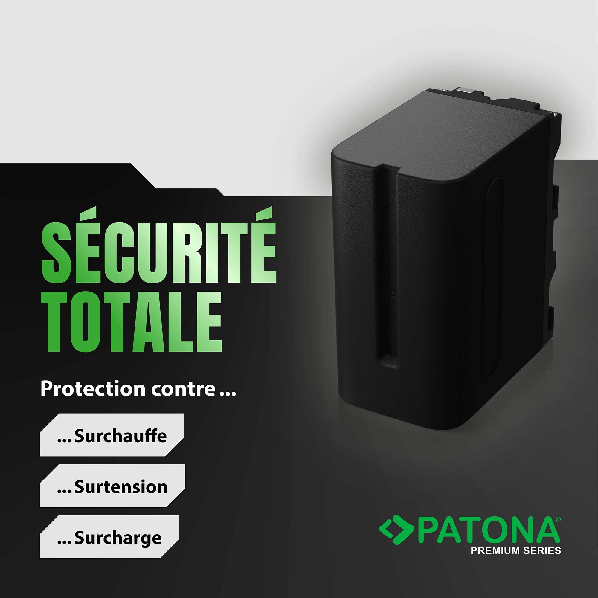 PATONA Premium Batterie pour Sony NP-F970 F960 F950 F750 7800mAh