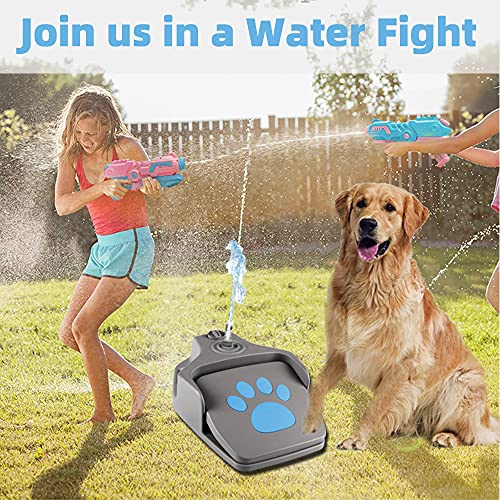FURUISEN Dog Water Fountain Outdoor, Dog Sprinkler Toy Step on, Paw Activated Dog Drinking Fountain Water Dispenser for… - Image 6