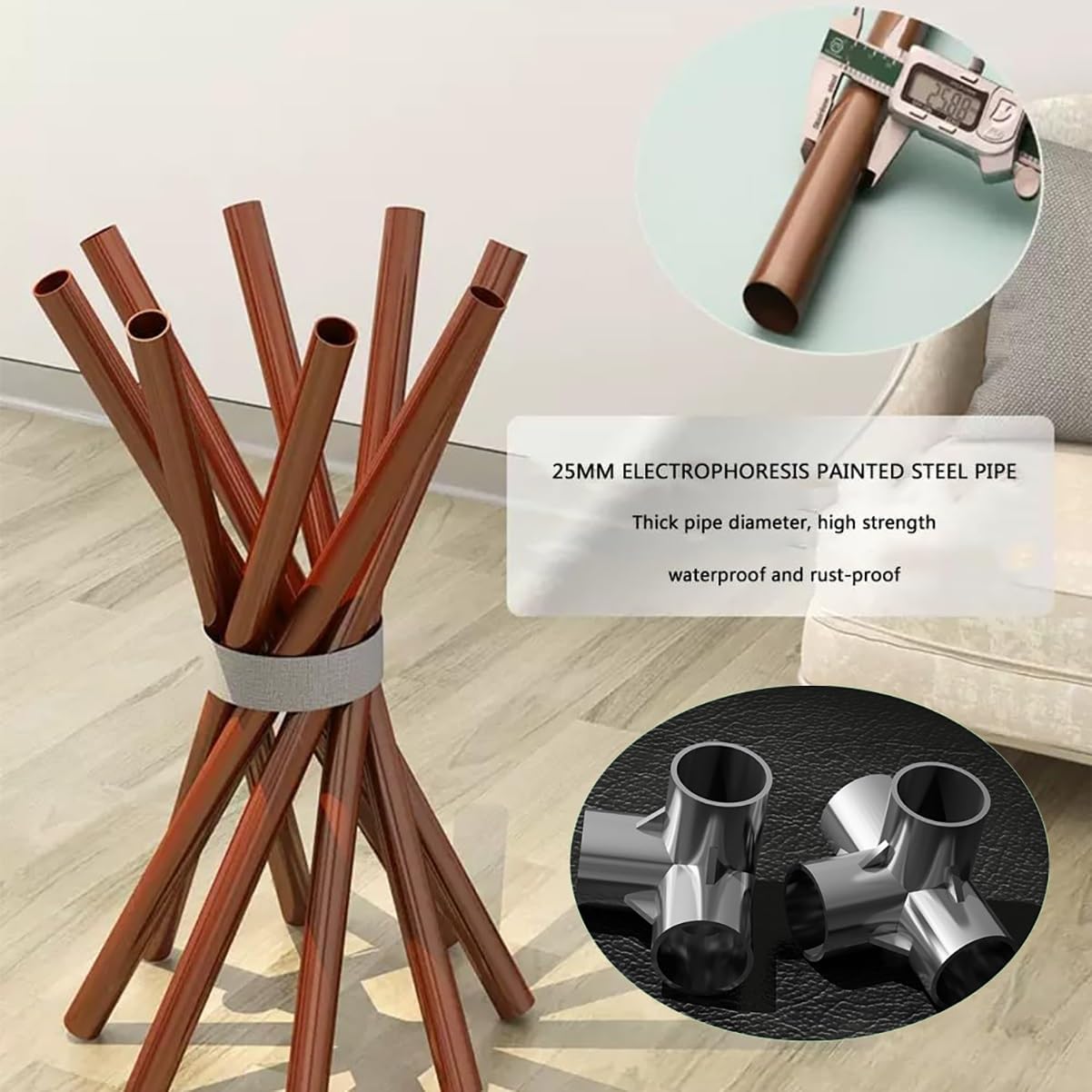 Large Portable Closet Wardrobe Clothes Storage Organizer with 2 Hanging Rods Ans 2 Storage Shelves Modern Armoire Metal Frame for Bedroom (Color : A, Size : 130x46x170cm)