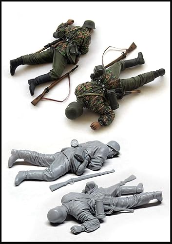 1/35 Uncolor Ancient Incluir 2 Figuras Matadas Modelo de Resina en Miniatura Figura Desmontaje Sin Pintar