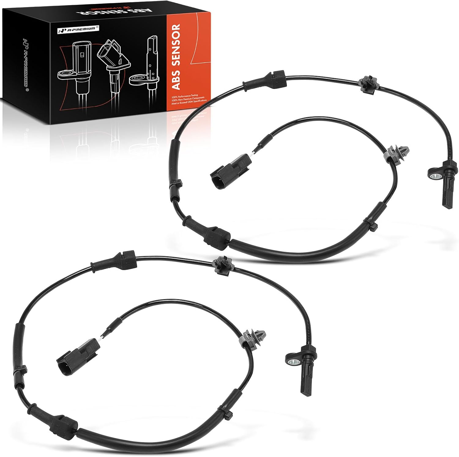A-Premium ABS Wheel Speed Sensor Compatible with Scion & Toyota Models - iA 2016-2016, Yaris iA 2017-2018 - Front Driver and Passenger Side, 2-PC Set, Replace# 89542WB001, DA7R4370X