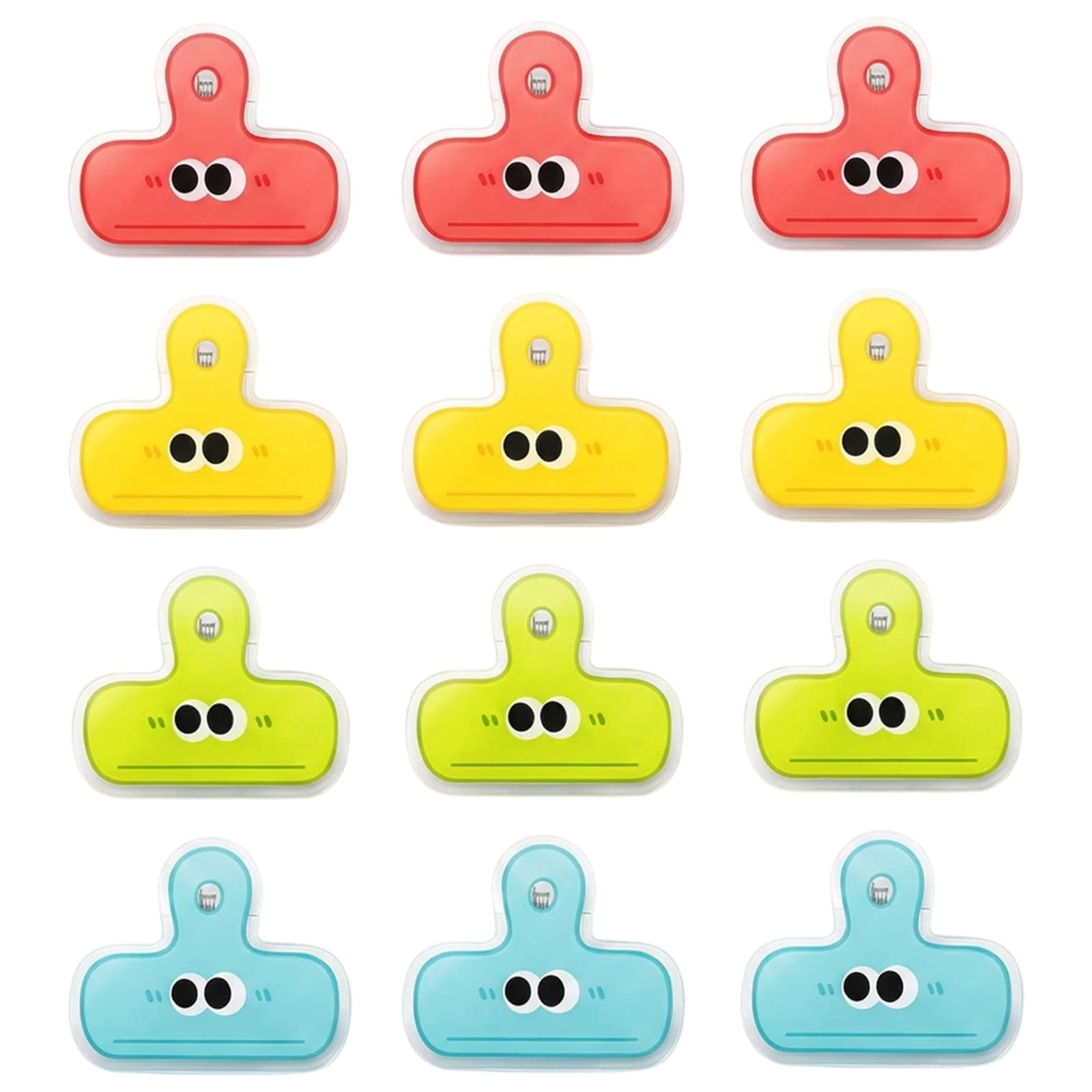 Food Bag Clips for Food Storage, 12 Pack Kitchen Clips for Bags, Secure Sealing Solution for Food Preservation, Durable Plastic Construction with Easy Grip Design