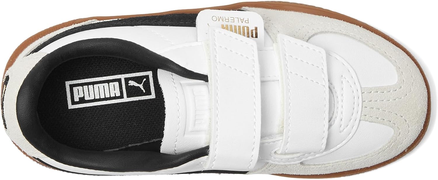 PUMA Kids Boys Palermo Leather V Slip On Sneakers Shoes Casual