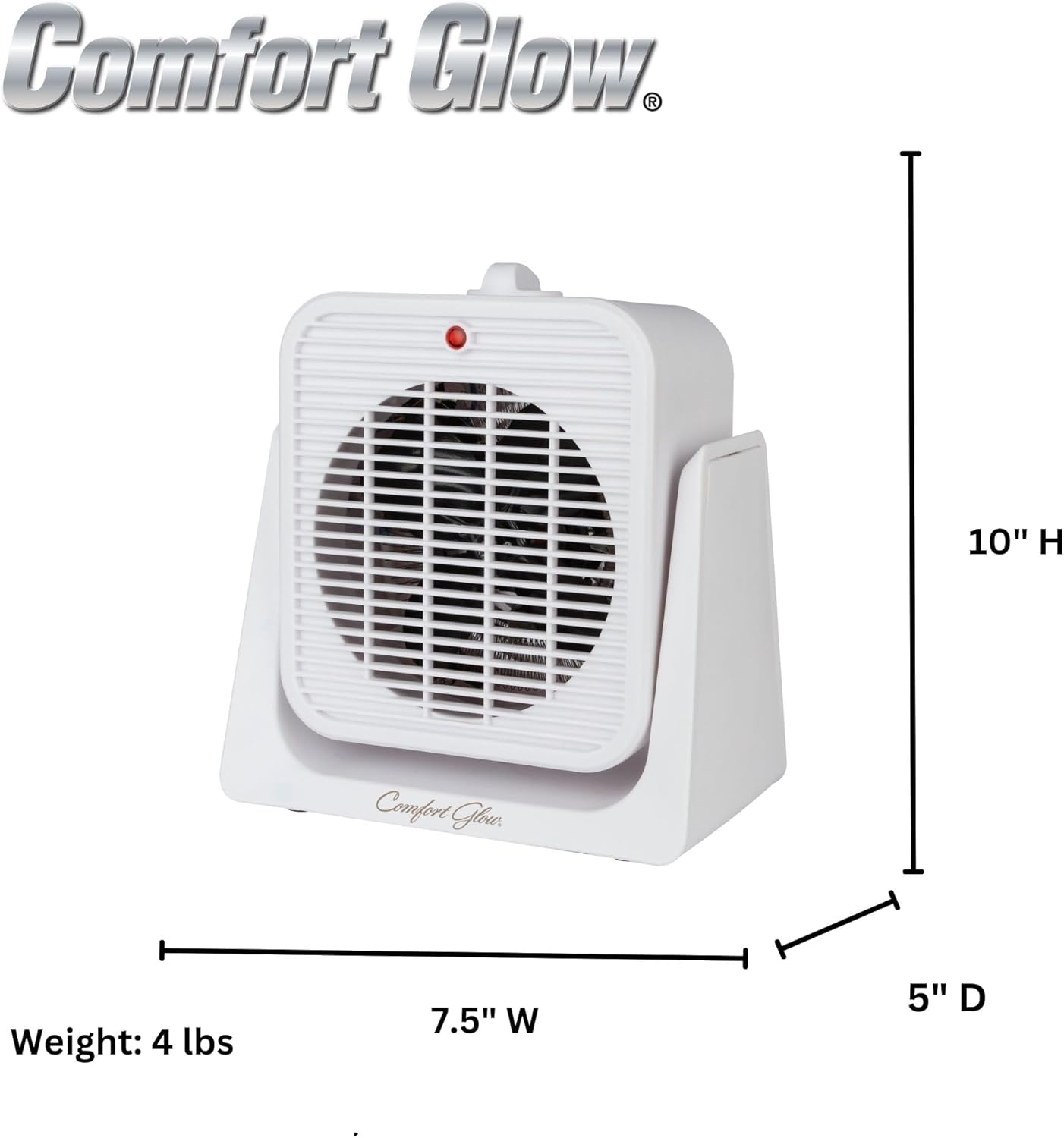 Comfort Glow EFH1527 Electric Fan and Heater,White