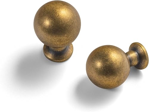 Juego de 12 pomos de latón antiguo para gabinete, accesorios retro y minimalistas para mejorar el hogar con estilo