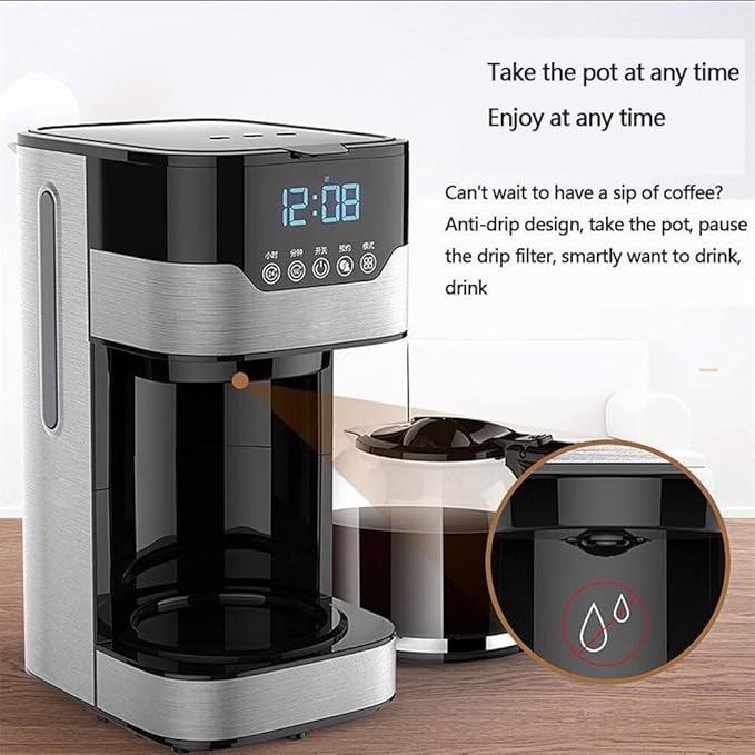 Cafetera de Goteo Automática 1.5L con Temporizador y Función Mantener Calor miniatura 7