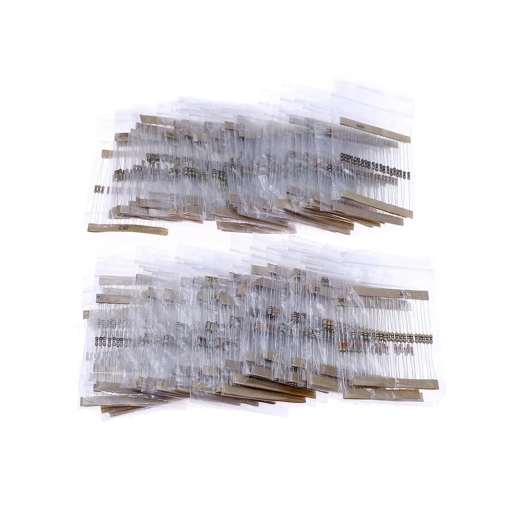 1280pcs/Box 64 Kinds 5% 1-10M ohm Carbon Film Resistors Kit set 20pcs Each Value NWPNLXEA