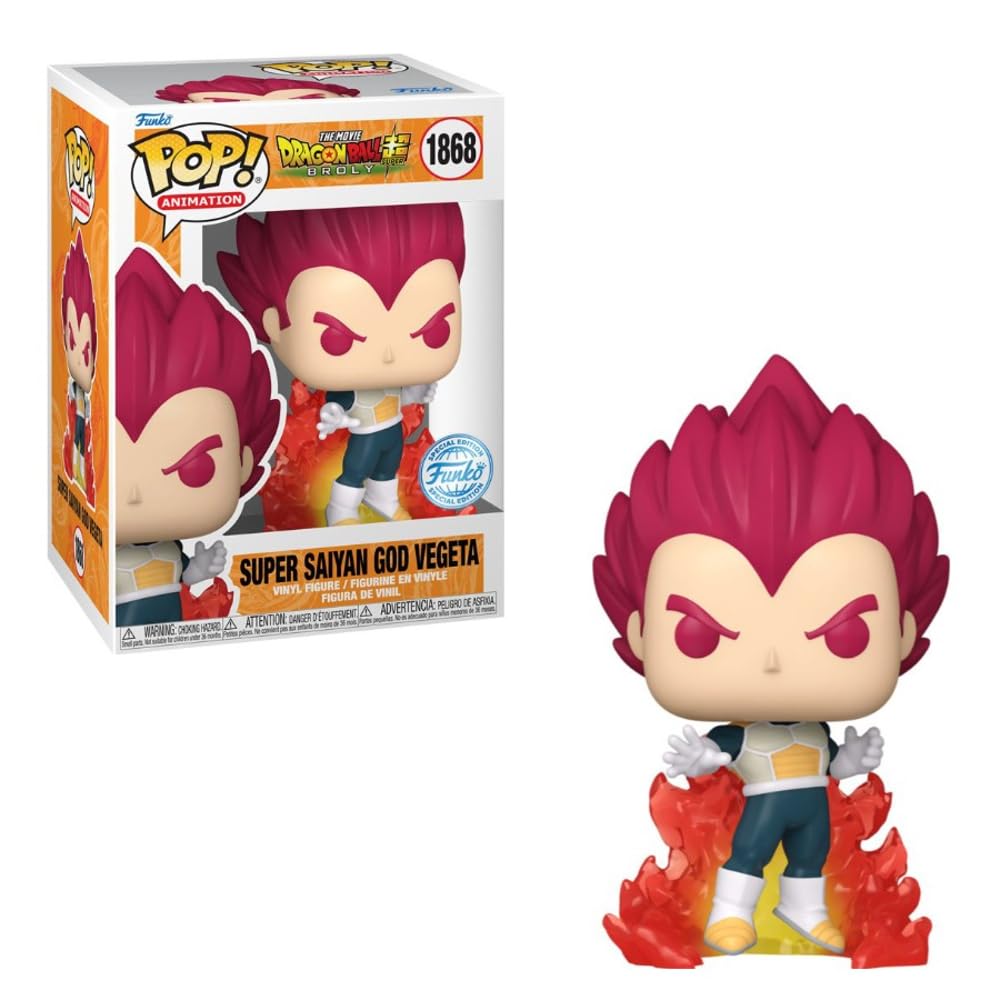 Funko Pop! Super Saiyajin God Vegeta Nº1868 – Dragon Ball Z | Special Edition | Figura de Vinilo Coleccionable Anime | FS