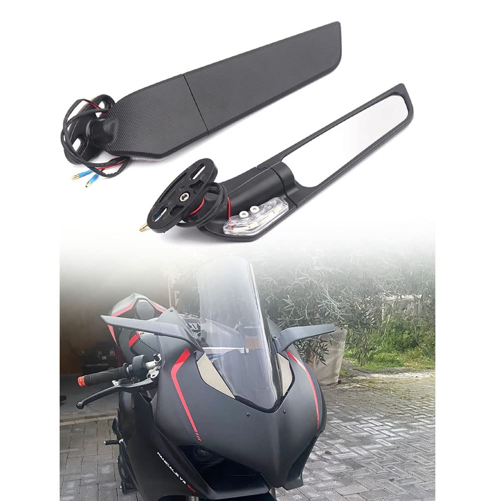 Specchietti Retrovisori Per Moto Regolabili - Per Ninja E Modelli Sportivi - 2 Pezzi - Foto 11