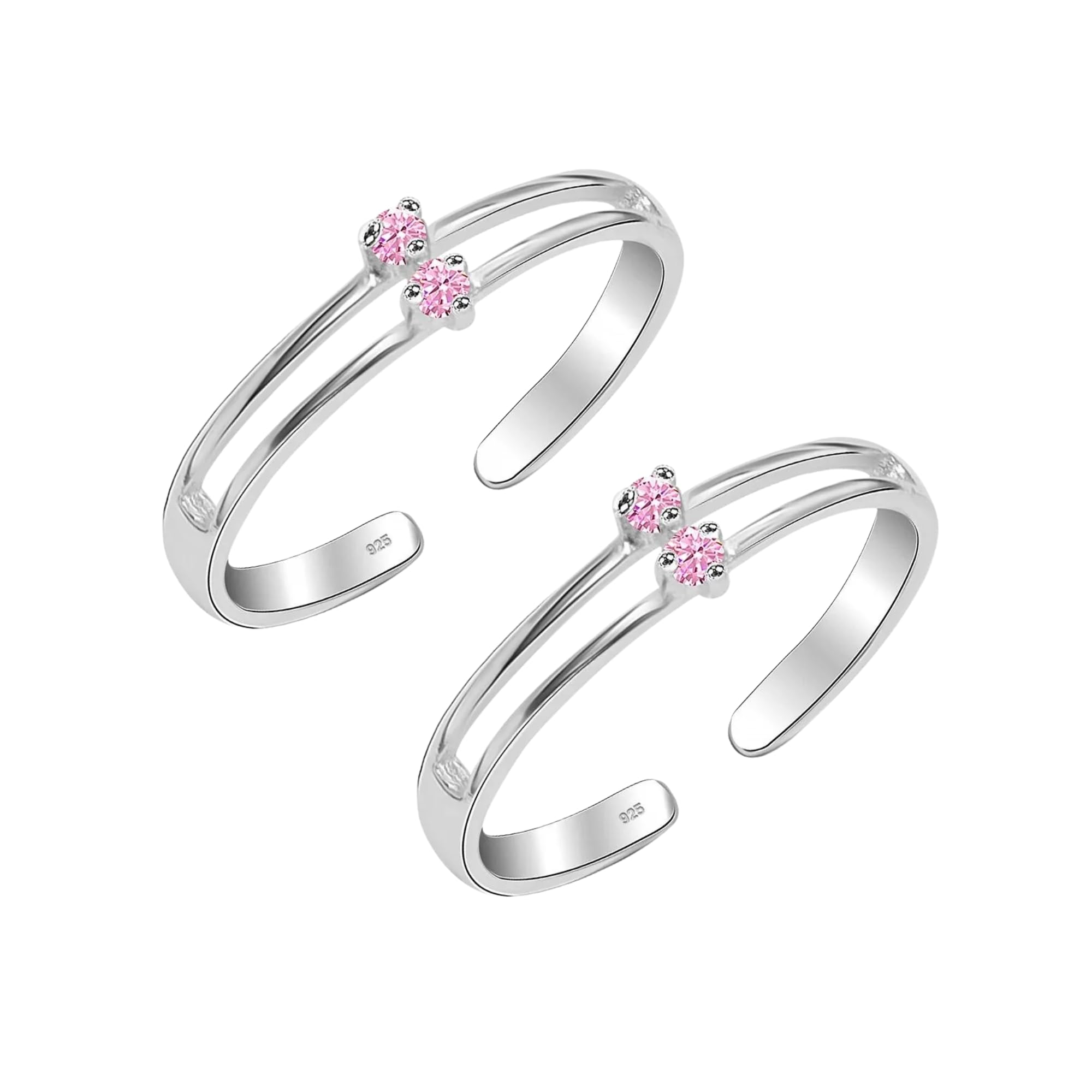 925 Silver Blush Bloom 925 Silver Toe Ring for Women-image-20