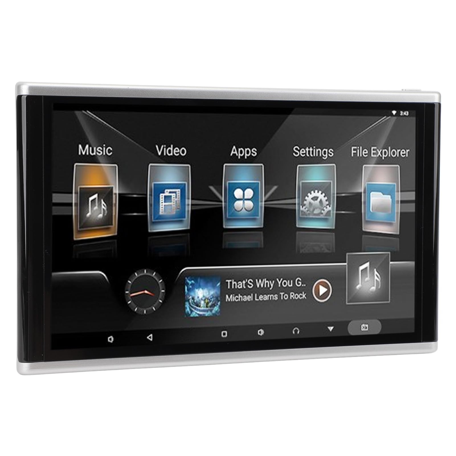 Supporto per Auto 4K 10,1 Pollici, Tablet Monitor per Poggiatesta con ROM 1 GB 32 GB, per il Touch Screen IPS del Sedile Posteriore, per i Monitor TV dei Sedili Posteriori