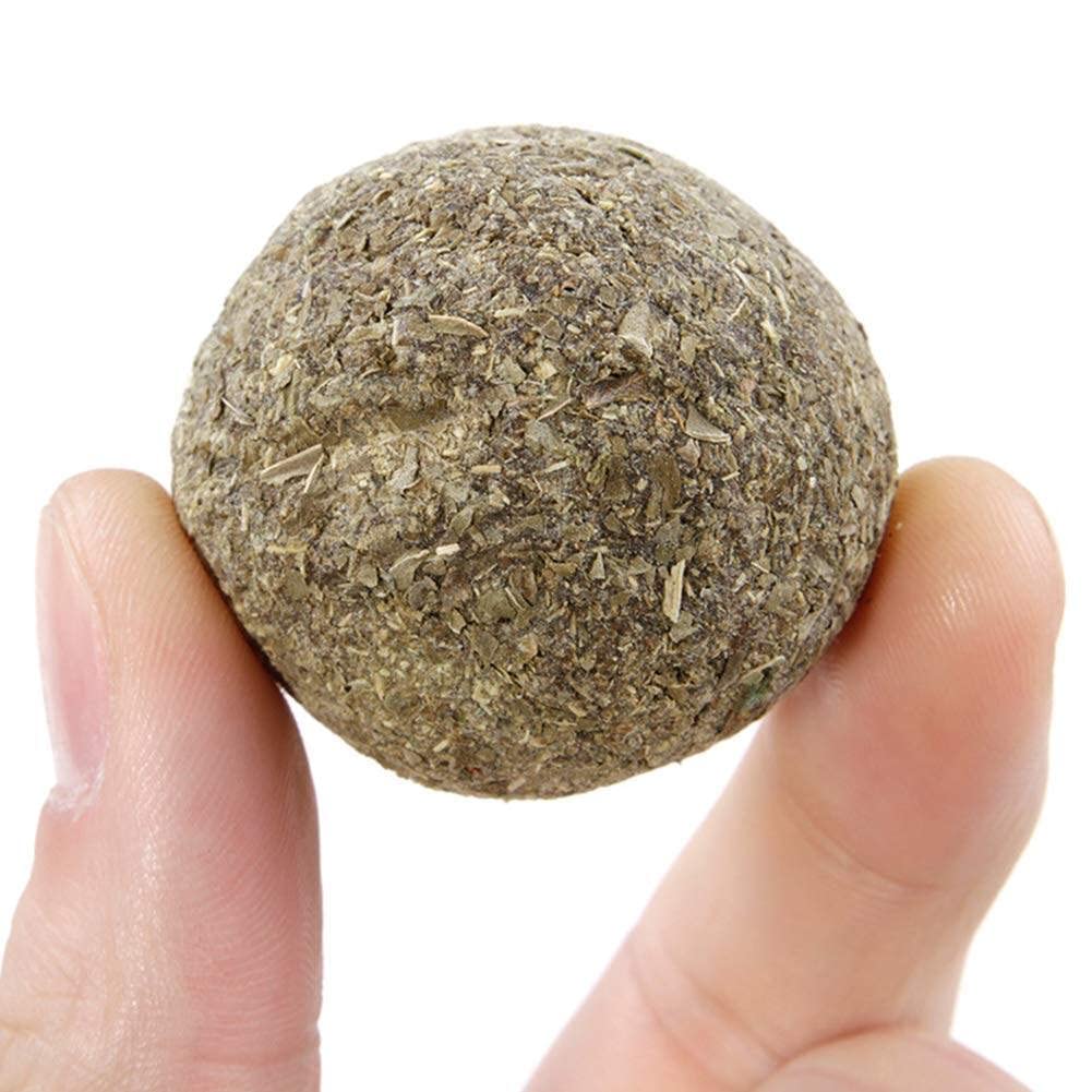 generic Compressed Catnip Cat Natural Catnip Ball Kitty Chew Toy Edible Catnip Cat Toy Pet Supplies Pet Supplies Useful, Medium