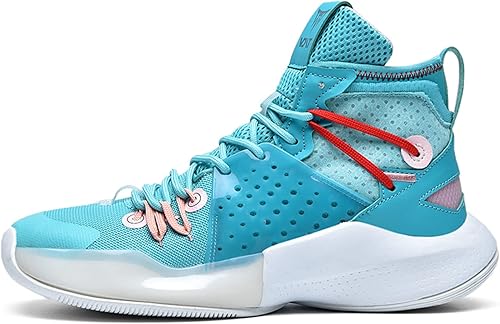 Vista 2 de Zapatos deportivos de baloncesto de caña alta para hombre, zapatillas de deporte antideslizantes para correr