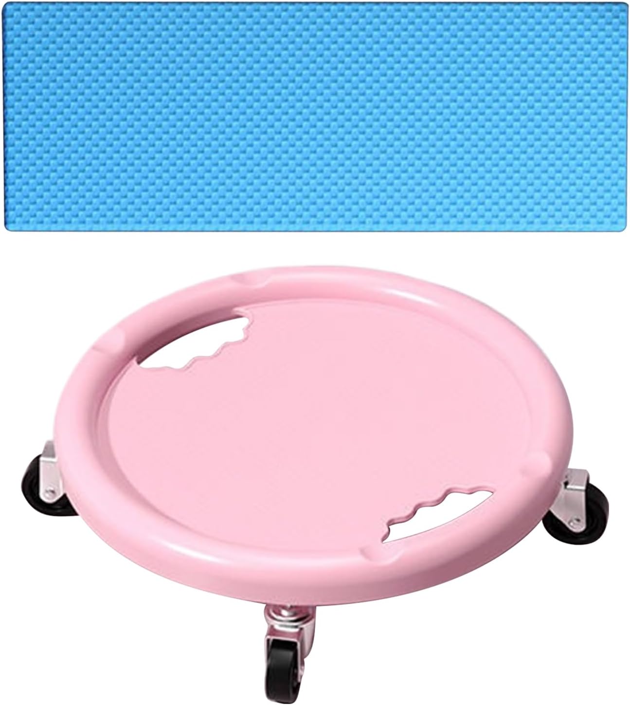 – Abdominal Workout Equipment Board Knee Mat Abdominal Exercise Slider Ab Roller | Core Workout Equipment With Mat 360 Degree Rotating Fitness Roller Wheel