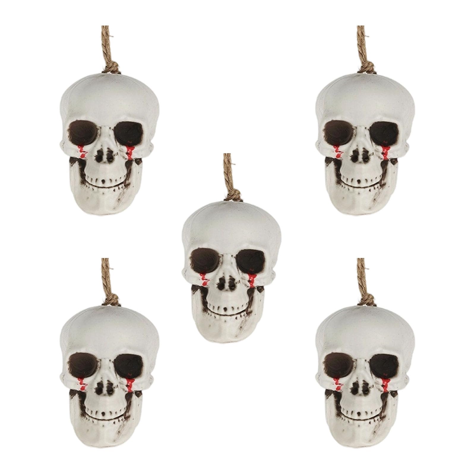 Jazuaiao Halloween Scary Skull Ornament with for Themed Parties Scary Skull