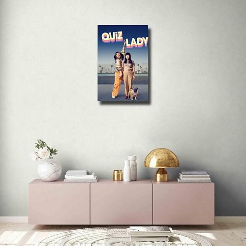 Miniatura 1 de Quiz Lady Comedy Movie 2023 Poster, Awkwafina Poster, Modern Paper Canvas Art Print, Bedroom Living Room Accessories, Office House Garage Unframed