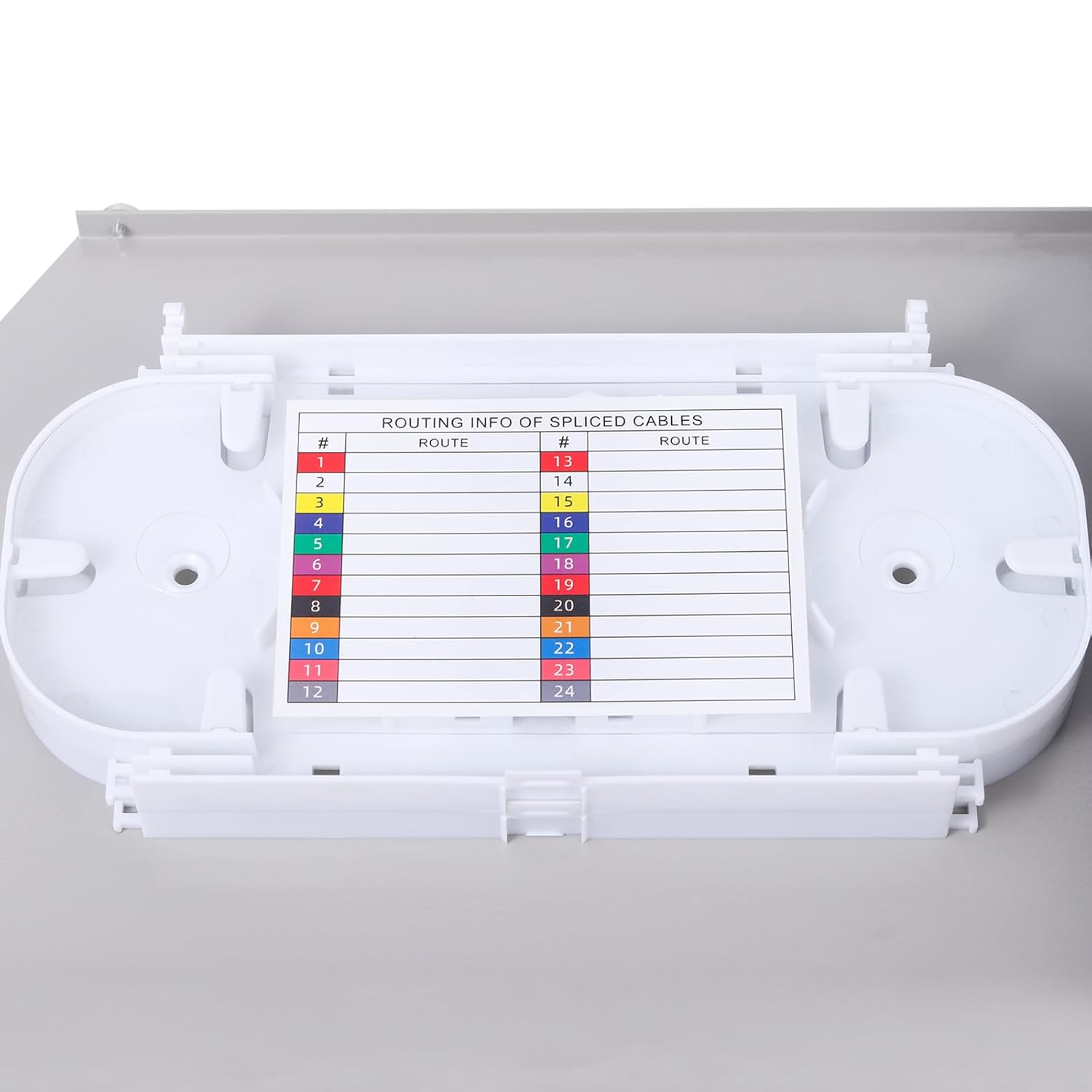 LC-SM 24 Duplex 48 Port Rack Mount Enclosure Box with Splice Tray (Rotating Type, with Fiber Pigtails and Couplers) Fits for 19" Rack Cabinet