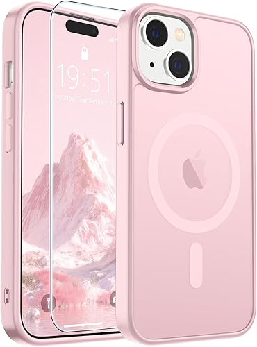 Miniatura 296 de SUPFINE - Funda magnética para iPhone 14 Pro Max (compatible con MagSafe), (protección contra caídas de grado militar de 10 pies), delgada, Negro