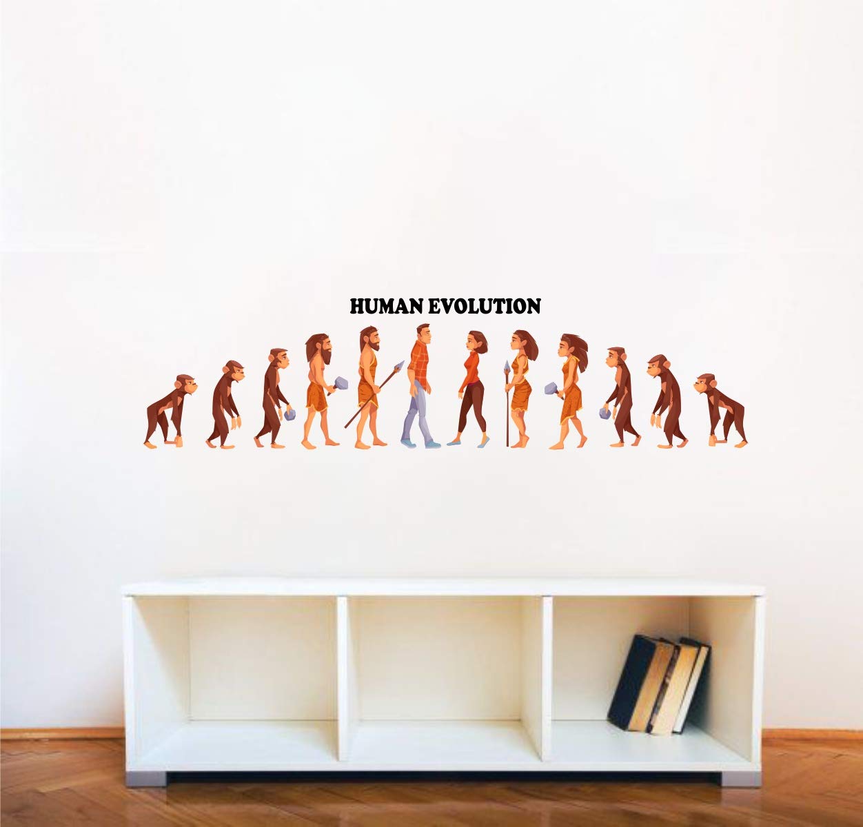Decal O Decal Human Evolution Wall Stickers(PVC Vinyl,Multicolour) Self Adhesive Sticker (B081JLC2M4) Amazon Price History, Amazon Price Tracker