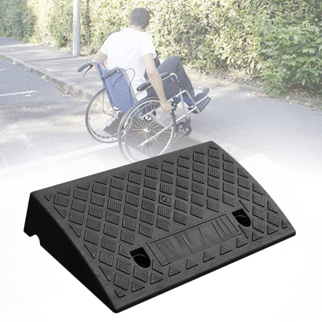 Rampa de acceso portátil de 49 cm para bordillo y aceras de entrada