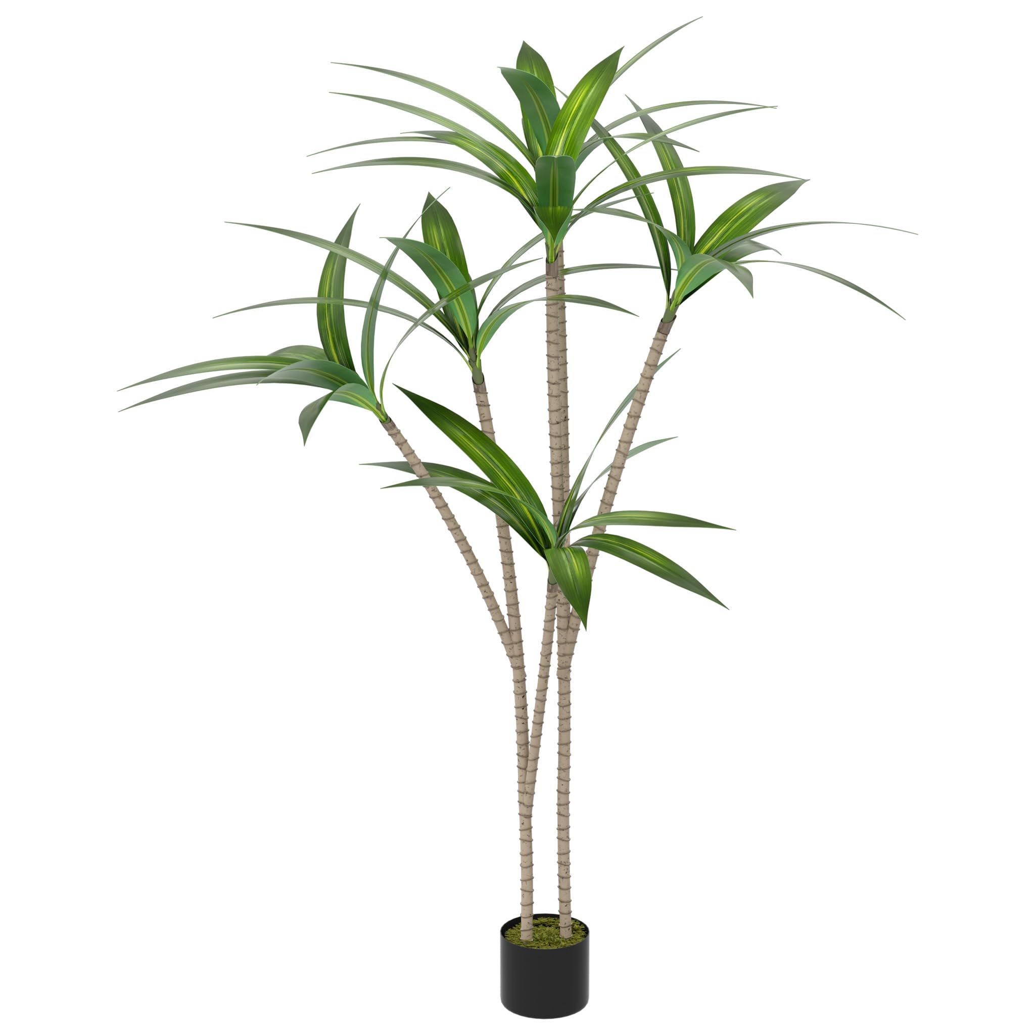 FIVMEN Plante artificielle Dracaena Fragrans Plantes d'intérieur Plantes artificielles Arbre artificiel comme réel avec pot Plantes artificielles Plantes artificielles Fausse plante pour salon