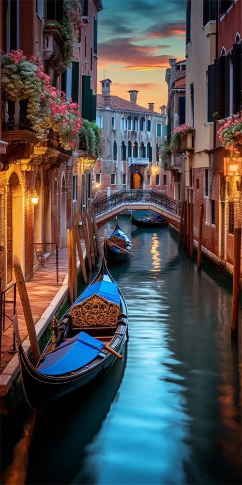 Diamond Painting Kits for Adults, 5D Diamond Art Venice 60x120cm, DIY Large Landscape Dimond Art kits Adults, Full Square Drill Crystal Rhinestone Embroidery Canvas for Home Wall Decor (SQ828)