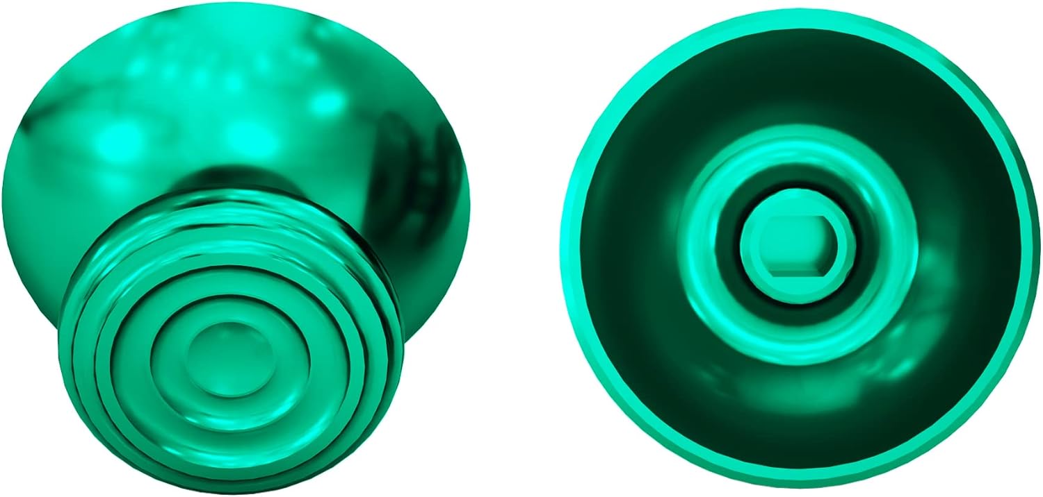 eXtremeRate Metal Thumbsticks for Xbox Core Wireless Controller, Green Custom Concentric Circles Aluminum Alloy Analog Stick Joystick Buttons for Xbox One S/X/Elite, for Xbox Series X/S Controllers - Image 6