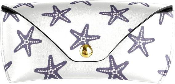 Amazon Vawa メガネケース おしゃれ かわいい スター 星柄 ホワイト ソフト コンパクト 眼鏡入れ サングラスポーチ レザー 軽量 高級感 男女兼用 プレゼント対応 固定パーツ付き 眼鏡小物 通販
