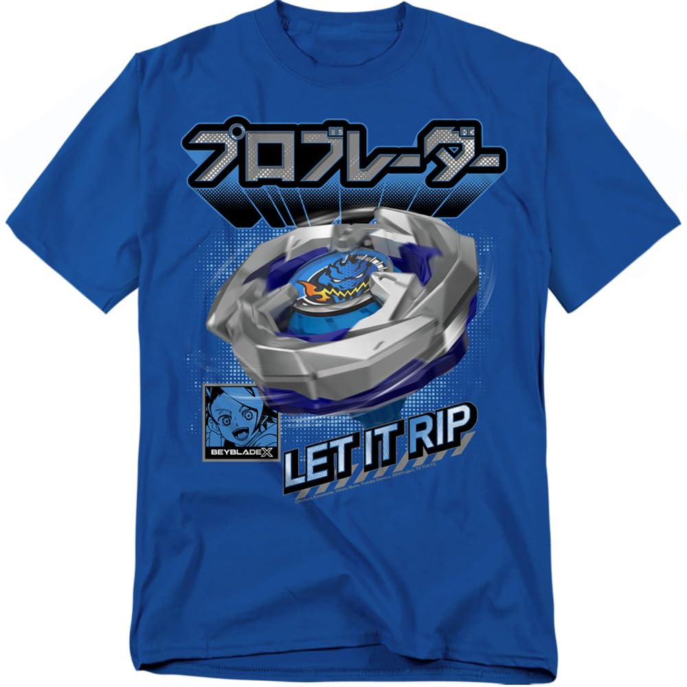 BEYBLADEX BBLD ドランダガー ブルー& TシャツMサイズ Amazon.com: Popfunk Beyblade X Pro Blader Jaxon Let It Rip Unisex