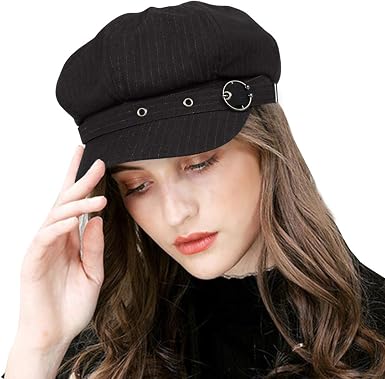 Decoration Black Newsboy Beret Caps 