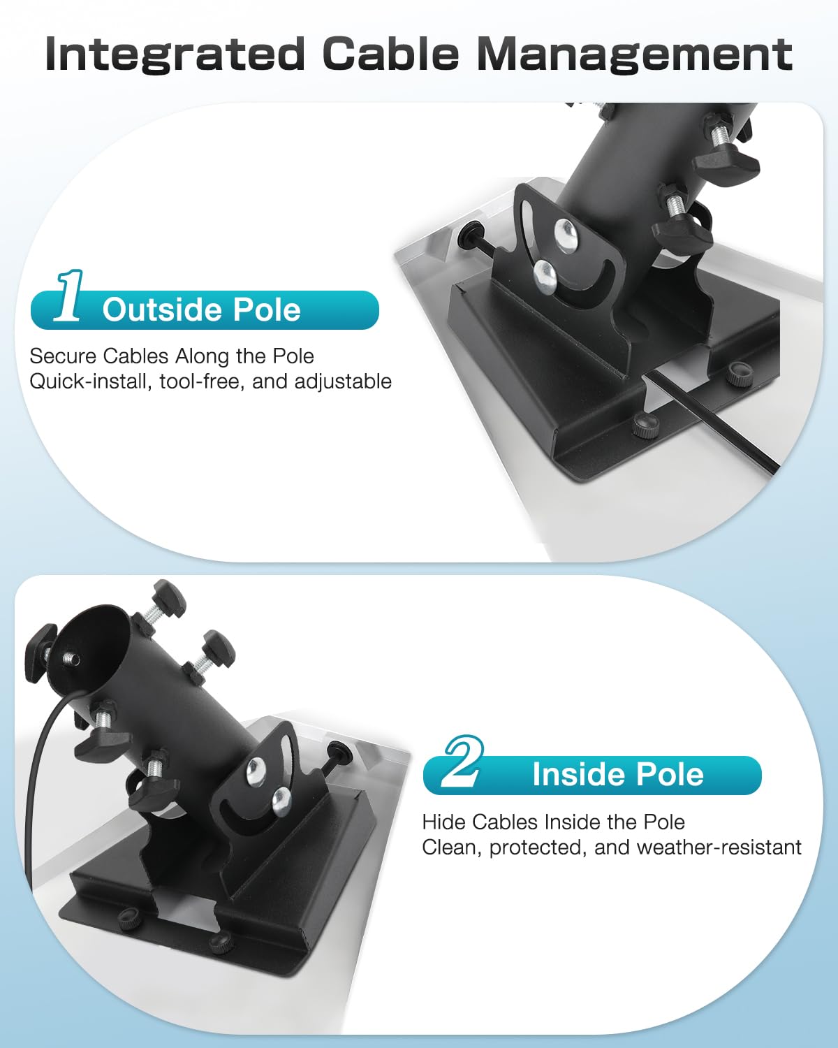 PAIRIER Adaptador de tubo para Starlink Gen 3, kit de montaje, Soporte, compatible con la antena parabólica estándar Starlink V3