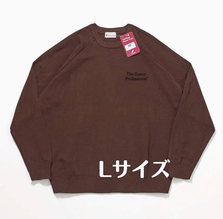 トップス Ennoy Round Neck Pullover M ennoy ROUND NECK PULLOVER ブラック