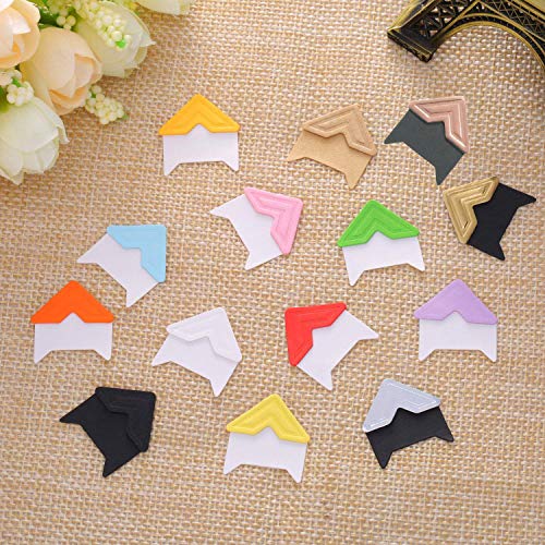 360 Count Self-Adhesive Acid Free Photo Corners for Scrapbooks Memory Books (Multicolor)
