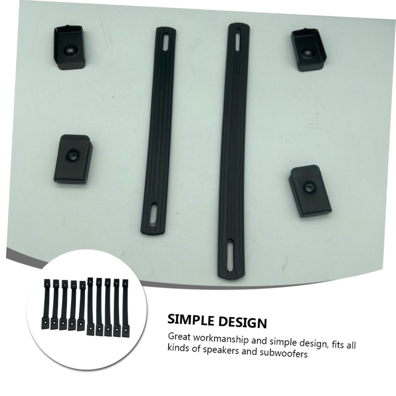 KICHOUSE 10pcs Speaker Pull Handles for Subwoofer Full-Range Cavity Speaker Easy Installation Sturdy Grip Design for Heavy Equipment Handling