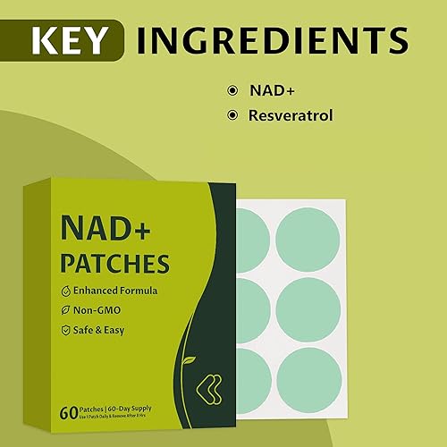 Miniatura 2 de Parches NAD+ para mujeres y hombres Parches 100% Nature NAD+  120 unidades