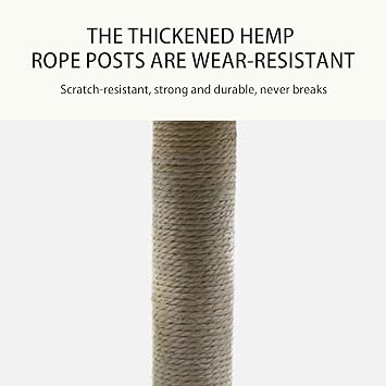 Cat Tree With Scratching Post Interactive Plume Spring Ball, Tilt | Cat Scratch Toy With Scratching Post Interactive for Indoor Small Kittens Cats Large