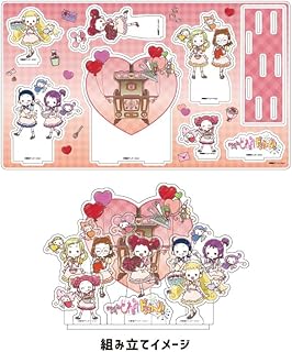 Ojamajo Dokka! 15 Collection Design Valentine Ver.[Graph Art Illustration] Premium Acrylic Diorama Plate